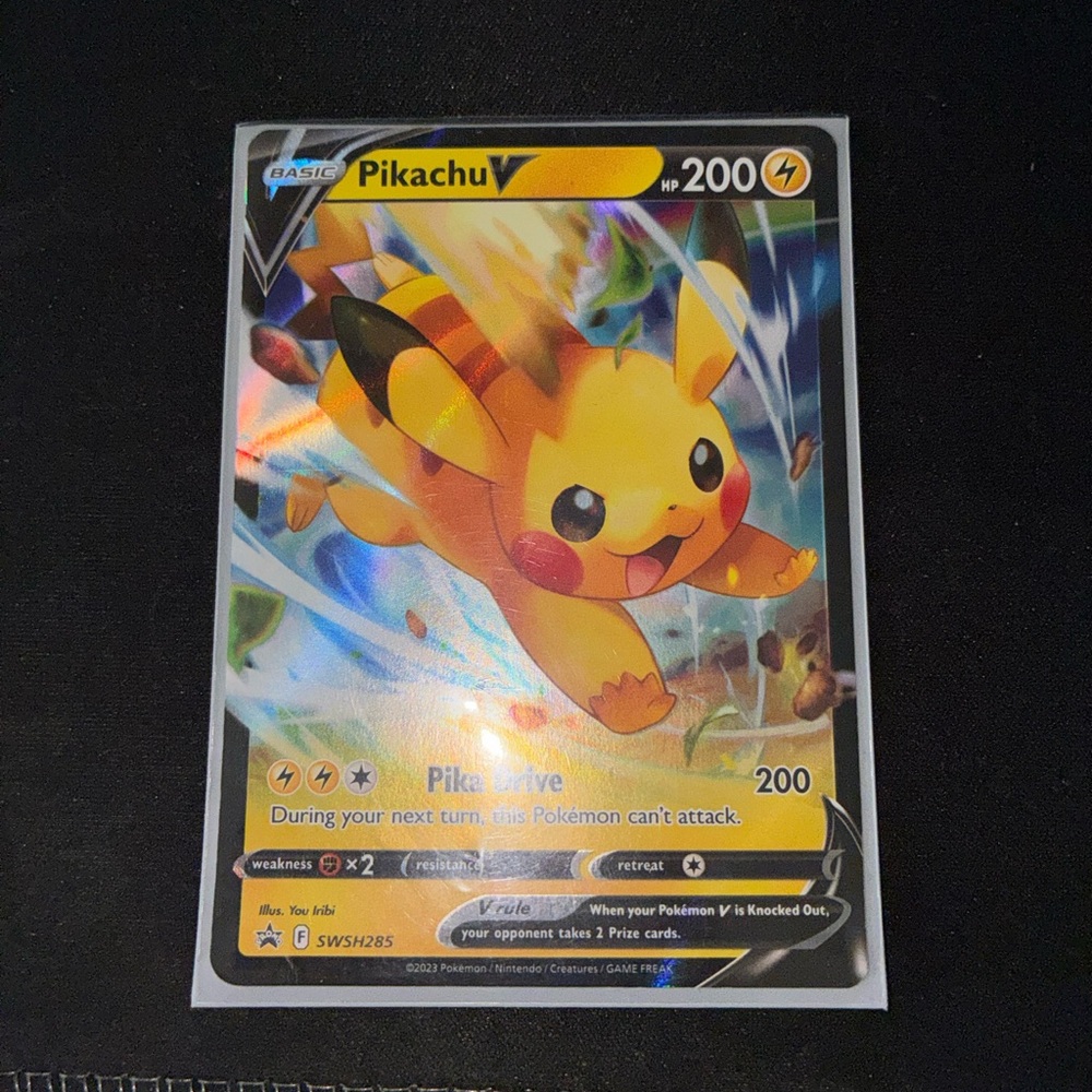 Pikachu V Trading Card